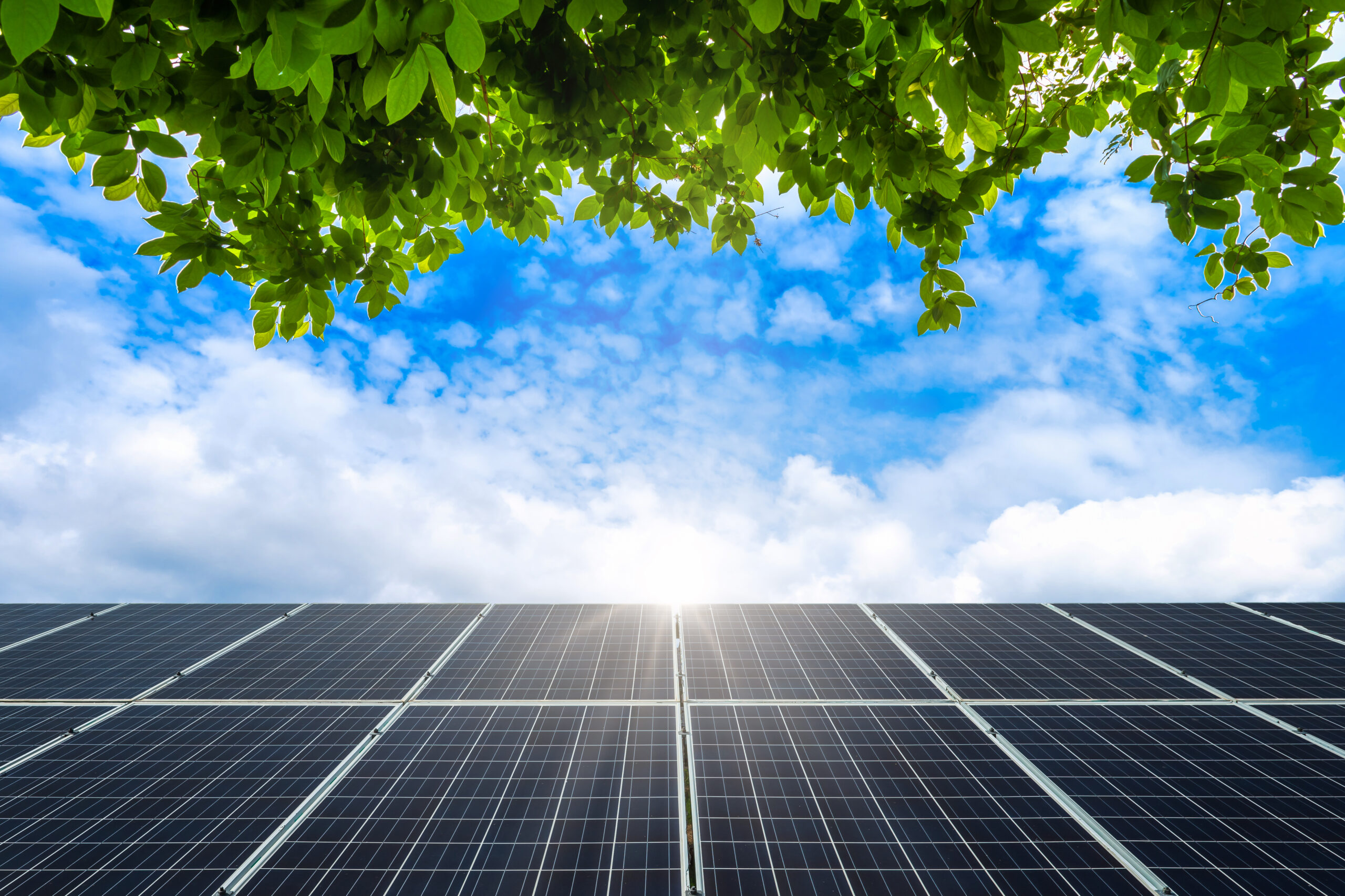 Photovoltaik Solaranlage auf einem Hausdach