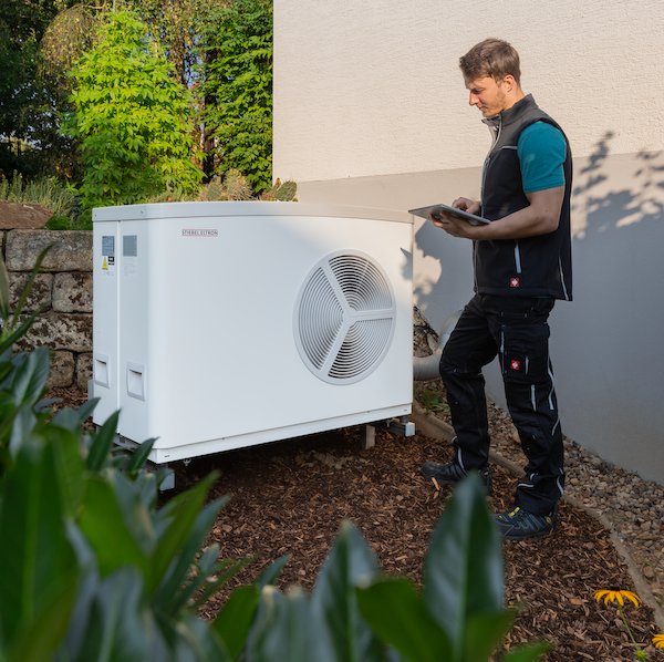 Installation einer Wärmepumpe 